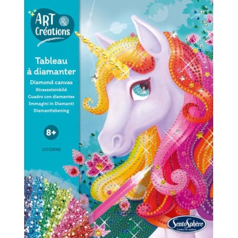 Zestaw kreatywny obraz z diamentami Jednorożec +8, SentoSphere | Dadum