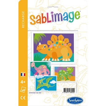 Dinozaury plansze do malowania piaskiem Sablimage, SentoSphere | Dadum