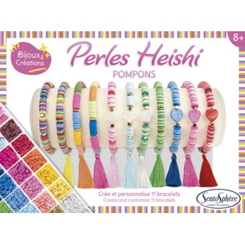 Biżuteria z koralików Heishi - Pompony - SentoSphere 80001