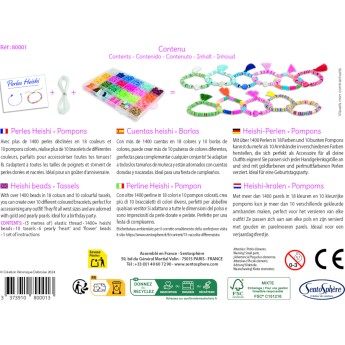 Biżuteria z koralików Heishi - Pompony - SentoSphere 80001