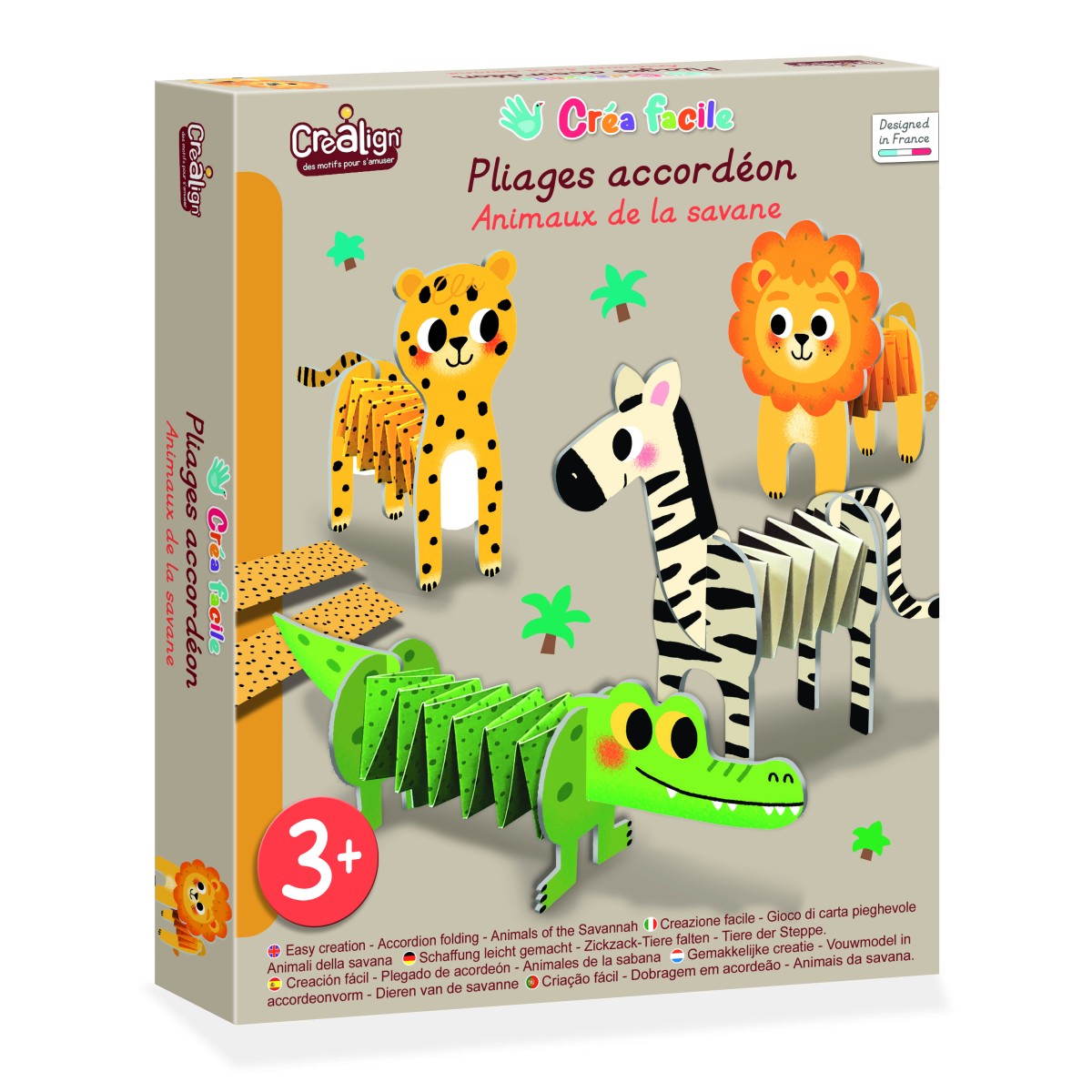 Sawanna papierowe zwierzęta do składania CL172