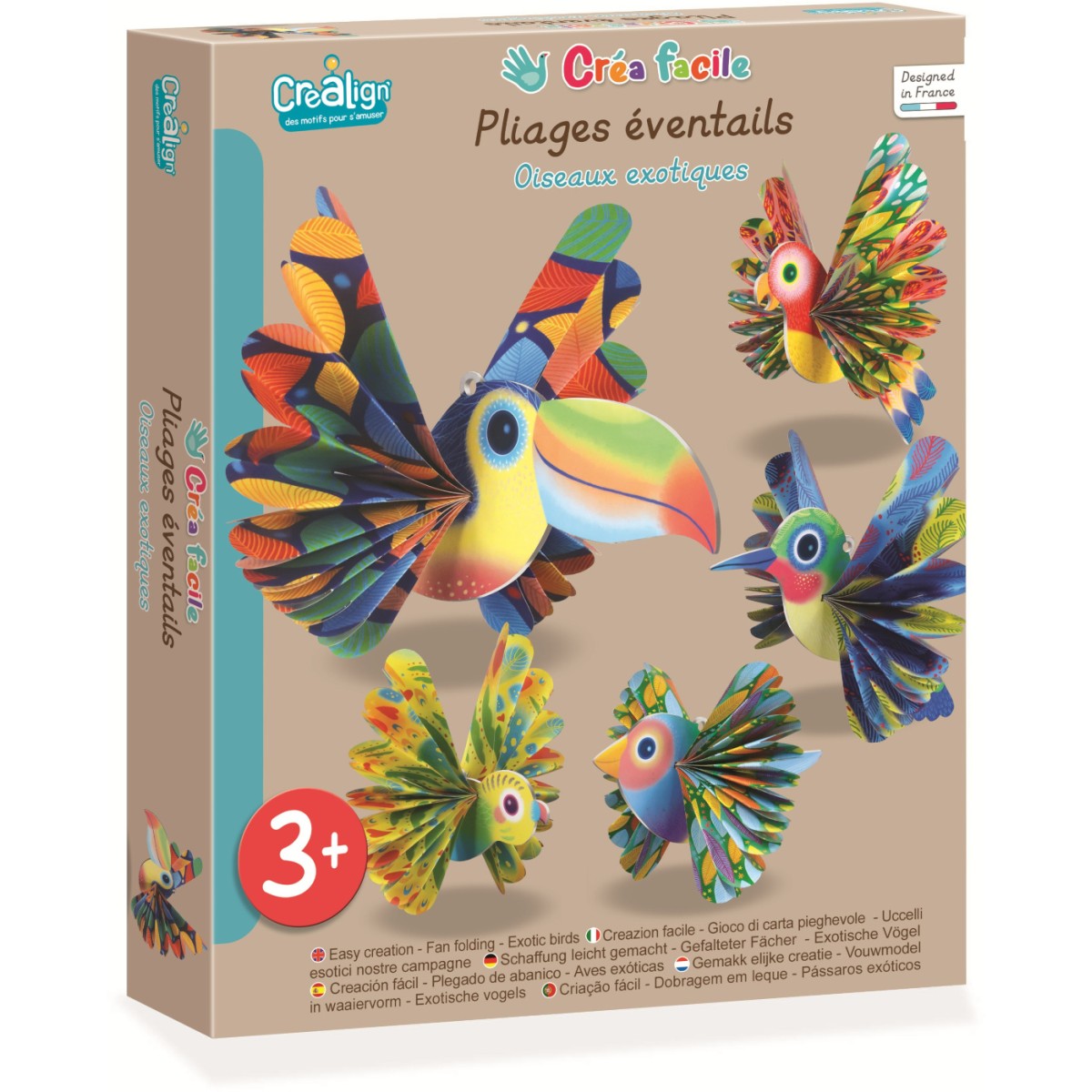 Egzotyczne Ptaki papierowe zwierzęta do składania CL174