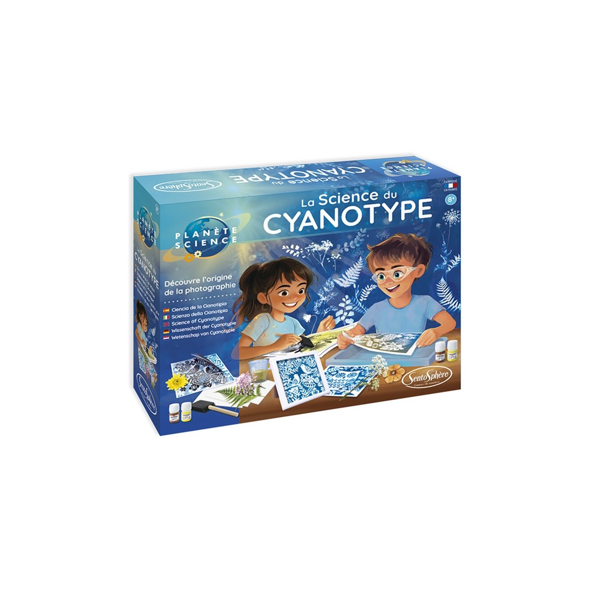 SentoSphere Zestaw do nauki techniki cyjanotypii +8 | Dadum