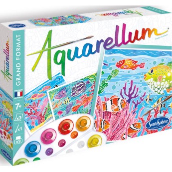 Głębiny Morskie 3 obrazy do malowania i farby Aquarellum, SentoSphere | Dadum