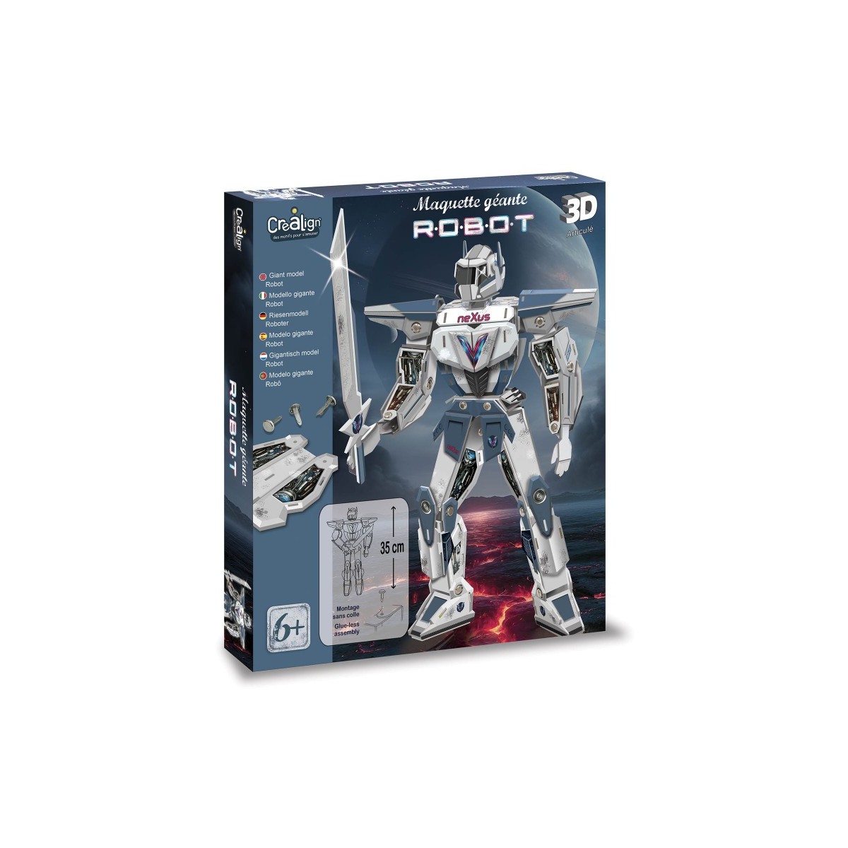 Makieta robota 35cm do złożenia 6+ Crea Lign' CL193