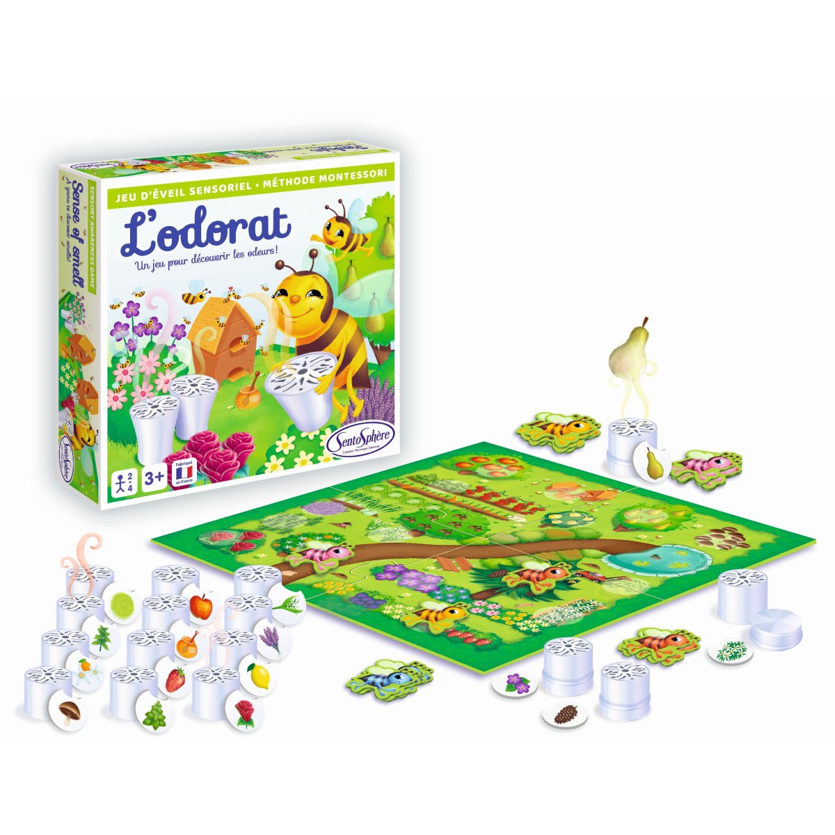 SentoSphere Gra sensoryczna "Węch" wg metody Montessori
