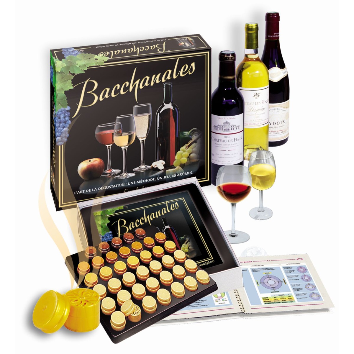 Zestaw do nauki degustacji wina Bacchanales, SentoSphere