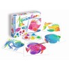 Aquarellum Ryby 4 plansze do malowania i farby, SentoSphere
