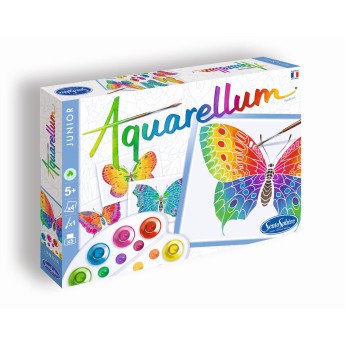Aquarellum Junior Motylki 4 obrazy A5 i farby 661