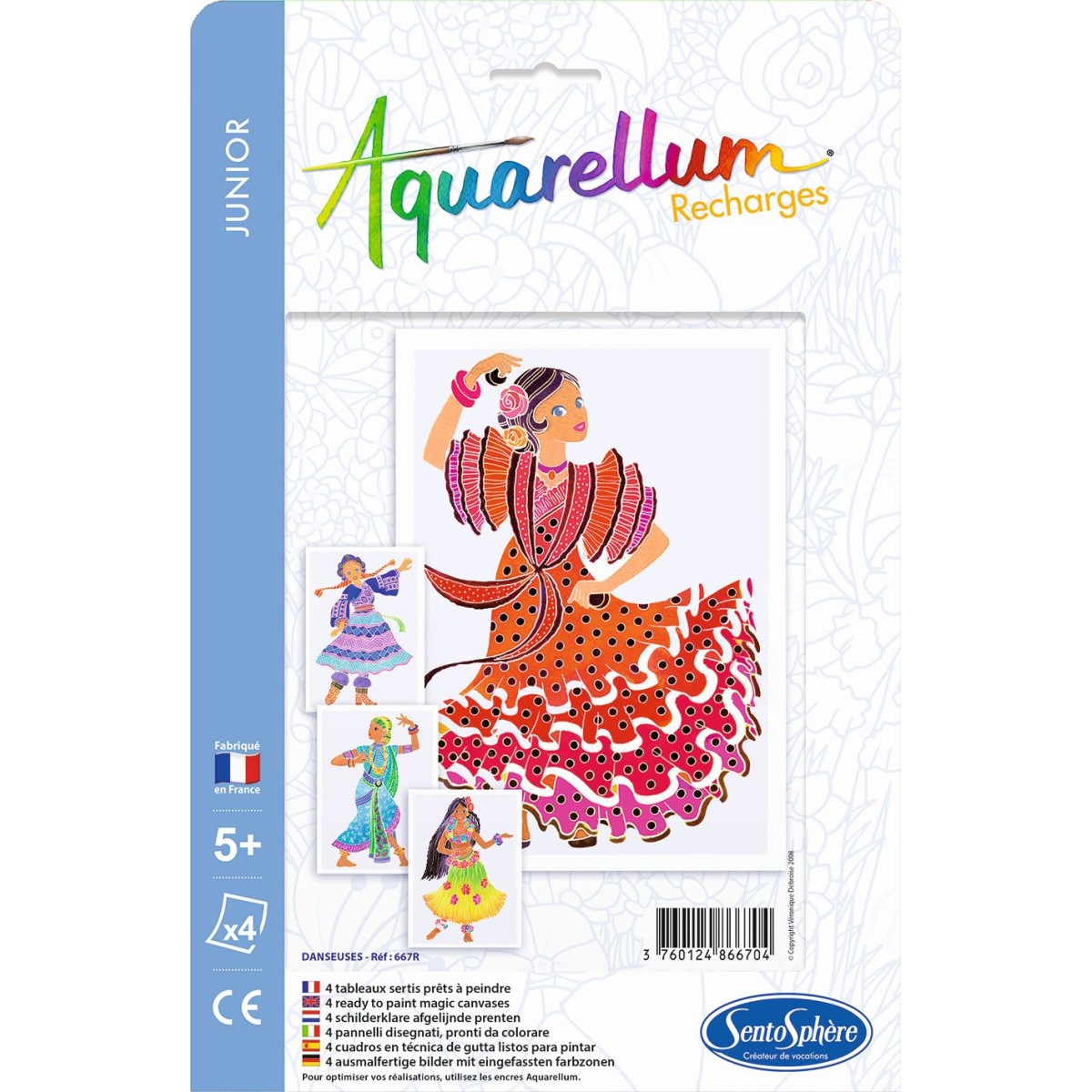 Tancerki Ludowe plansze do Aquarellum Junior, SentoSphere