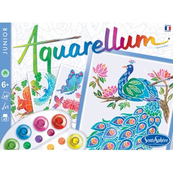 Aquarellum Junior W Parku 4 obrazy A5 i farby 668
