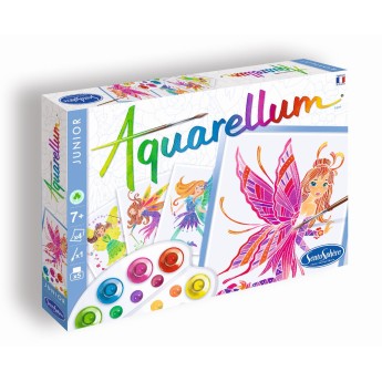 Aquarellum Junior Wróżki 4 obrazy A5 i farby 672