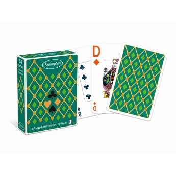 Talia 54 kart dla seniorów „zielona” (optyczna)
