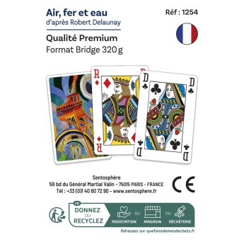 Zestawy 54 kart – robert delaunay – powietrze, żelazo i woda