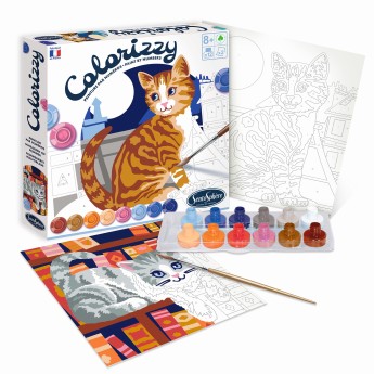 Malowanie po numerach „Koty” – 2 obrazy – 8+