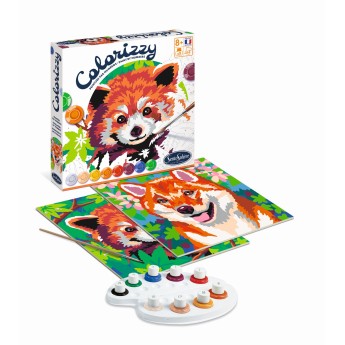Malowanie po numerach "Panda i Shiba" 2 obrazy dla dzieci +8