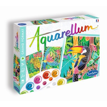 Aquarellum Amazonia 3 obrazy A4 i farby 6150