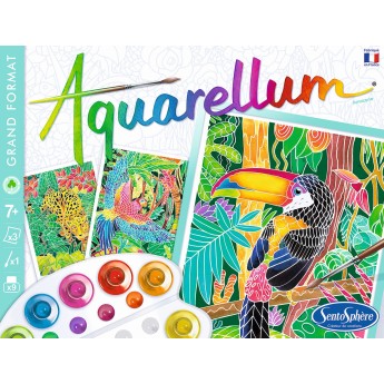 Aquarellum Amazonia 3 obrazy A4 i farby 6150