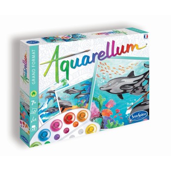 Aquarellum Delfiny obrazy do malowania dla dzieci