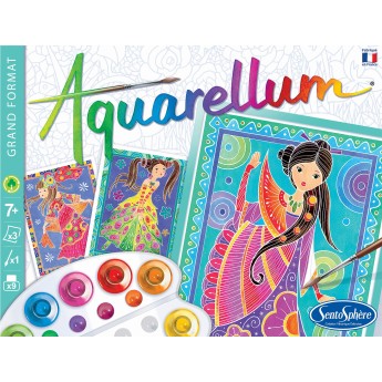 Aquarellum Glamour Girls 3 obrazy A4 i farby 6330