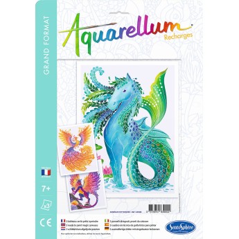 Aquarellum Mityczne Stworzenia 3 plansze zapasowe do malowania, SentoSphere