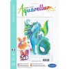 Aquarellum Mityczne Stworzenia 3 plansze zapasowe do malowania, SentoSphere