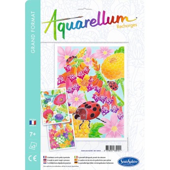 Aquarellum Kwiaty 3 plansze zapasowe do malowania, SentoSphere