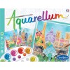 Zestaw Aquarellum Stolicy 3 obrazy i farby, SentoSphere | Dadum