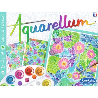 Aquarellum Z Lotu Ptaka 3 duże obrazy i farby +7, SentoSphere