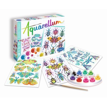 Aquarellum Insektarium 3 duże obrazy i farby +7, SentoSphere
