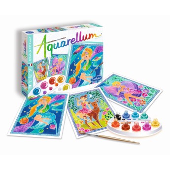 Zestaw do malowania akwarelami „Greckie Boginie” (3 obrazy) – 7+ SentoSphere