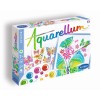 Aquarellum Junior Motyle i Kwiaty 4 obrazy A5 i farby 6500