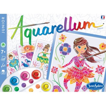 Aquarellum Junior Baletnicy 4 obrazy A5 i farby 6509