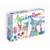 Aquarellum Koty w Kwiaty 4 obrazy 6512
