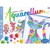 Aquarellum Koty w Kwiaty 4 obrazy 6512