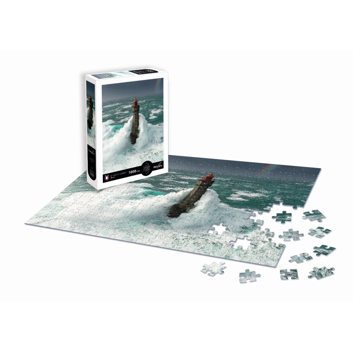 Puzzle 1000 Latarnia Morska Klaczy - Bretania (Francja), Calypto