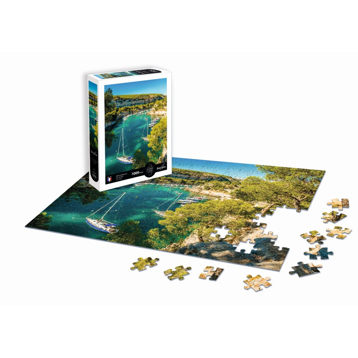 Puzzle 1000 Calanques de Cassis - Lazurowe Wybrzeże (Francja), Calypto