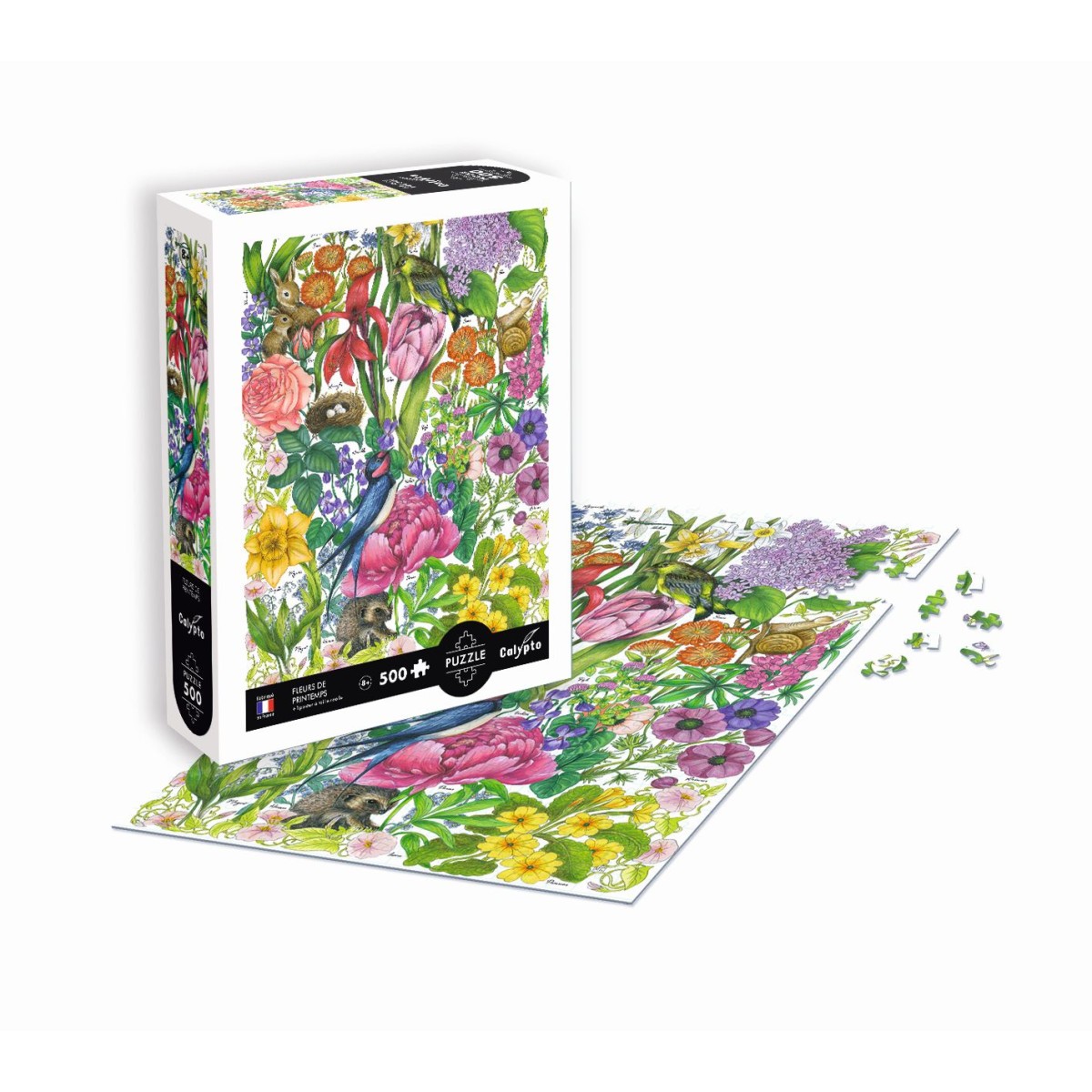 Puzzle 500 elementów Wiosenne Kwiaty, Calypto