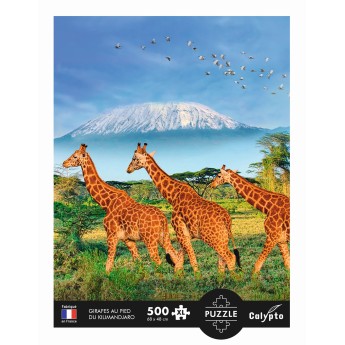 Puzzle 500 elementów XL Żyrafy, Calypto