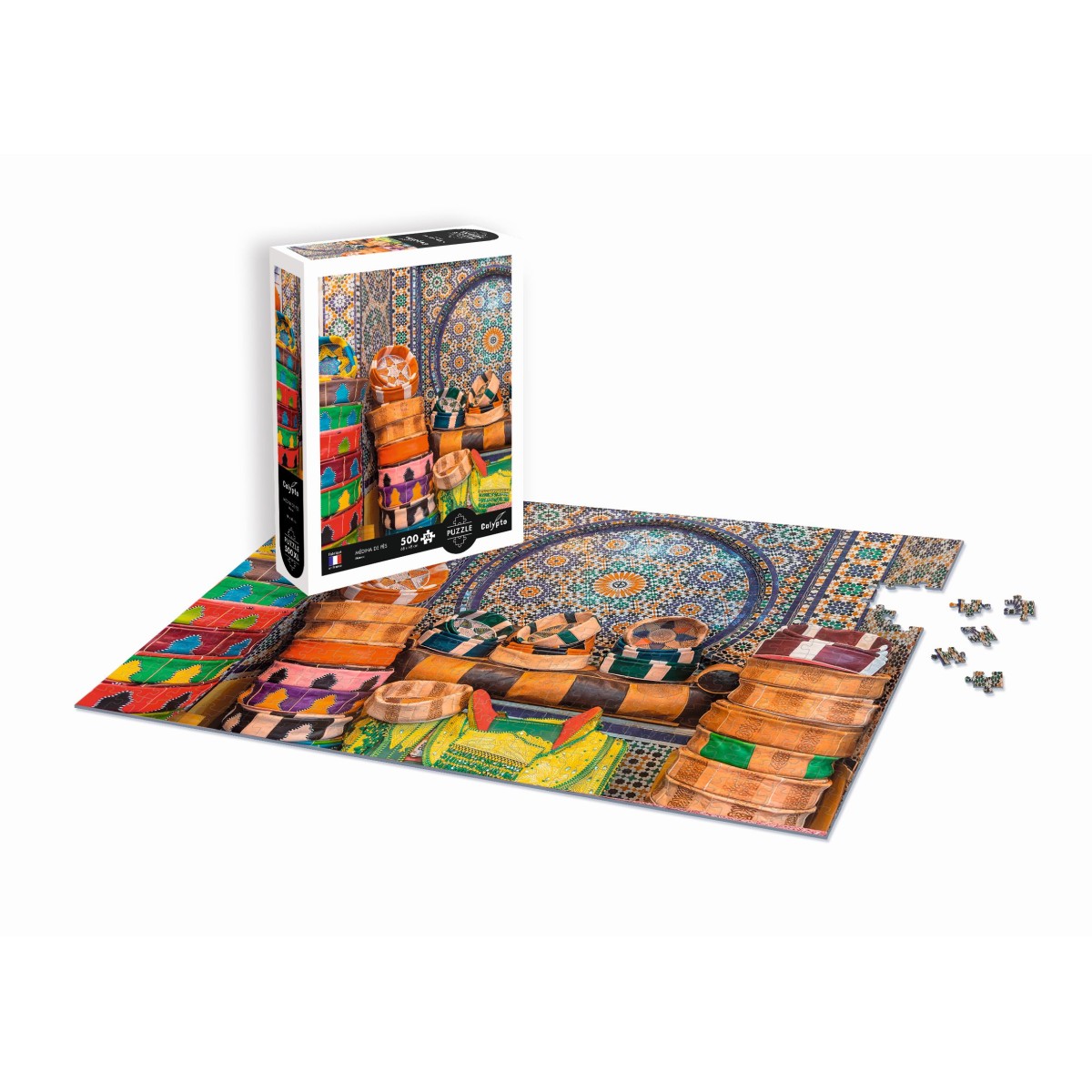 Puzzle 500 elementów XL Starożytna medina Fezu, Calypto