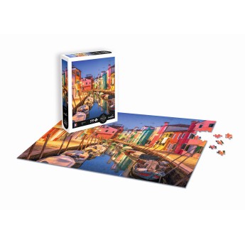Puzzle 500 elementów XL Burano, Włochy, Calypto