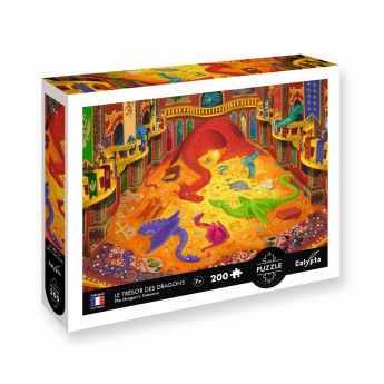 Calypto Puzzle 200 elementów Skarb Smoków 7402