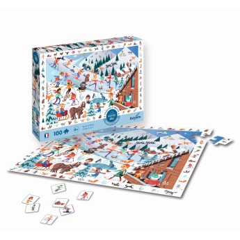 Puzzle obserwacyjne 100 Zimowe Sporty, Calypto