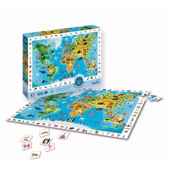 Puzzle obserwacyjne 100 Zwierzęta Świata, Calypto