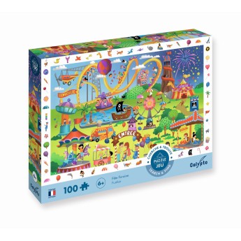 Calypto Puzzle obserwacyjne 100 elementów Wesołe Miasteczko 7502