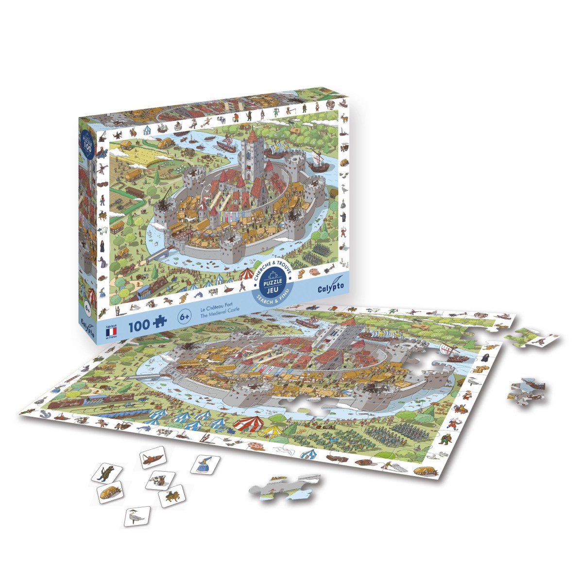 Puzzle obserwacyjne 100 Zamek Warowny, Calypto +6