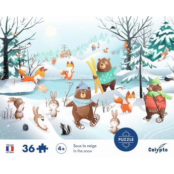 Calypto Puzzle 54 elementy Zabawy na śniegu 7807