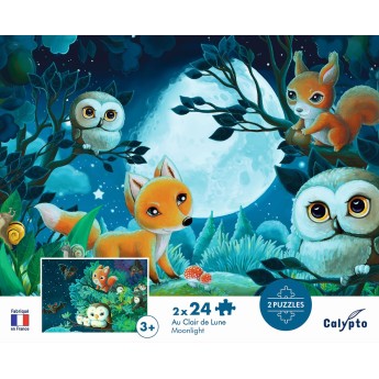 Calypto Puzzle 2x24 elementy W Blasku Księżyca 7706