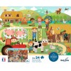 Calypto Puzzle 2x24 elementy Miasto i Farma 7707
