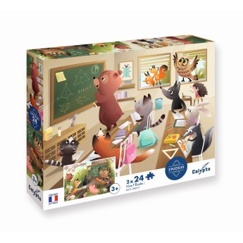 Calypto Puzzle 2x24 elementy Niech żyje szkoła! 7708